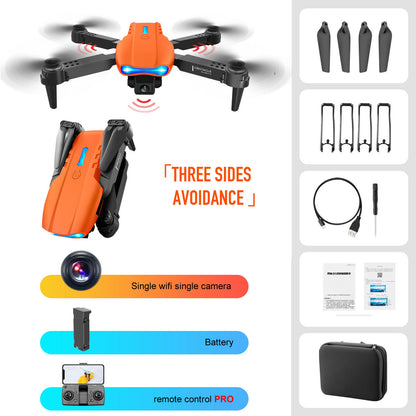 4K Dual Camera Remote Control Three-sided Drone